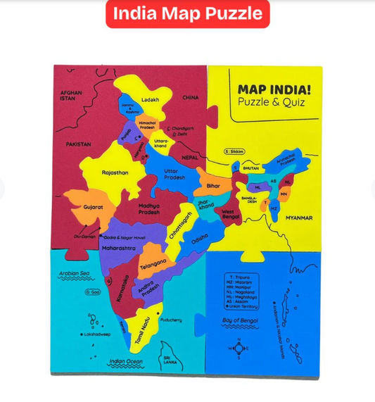 3 in 1 Puzzle Combo with World, Europe & India Map Puzzle Rs. 599.00