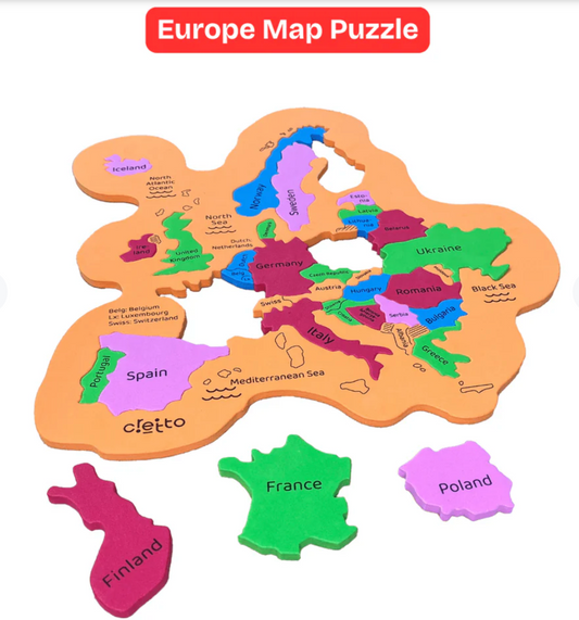 3 in 1 Puzzle Combo with World, Europe & India Map Puzzle Rs. 599.00